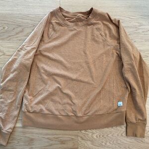 Vuori halo crewneck sweatshirt goldenrod xs